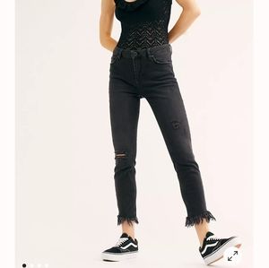 Free people Great Heights Frayed skinny jeans